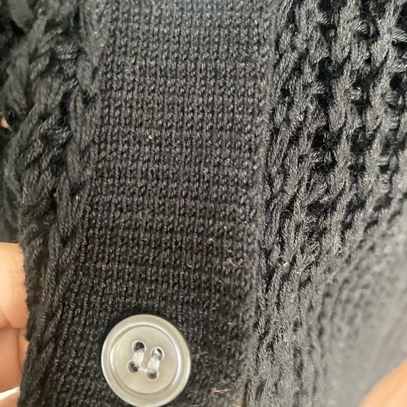 Theory open work short sleeve cardigan size small - Picture 8 of 11